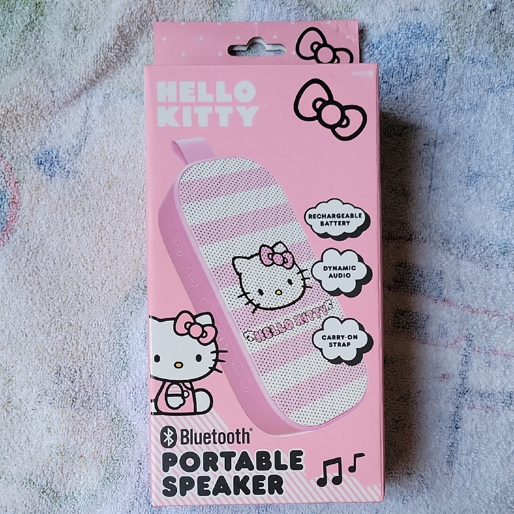 Hello Kitty Pink Portable Bluetooth Speaker